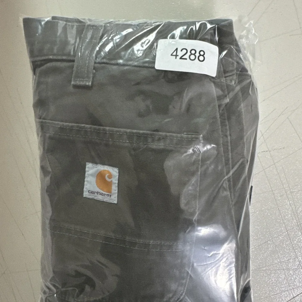 Carhartt Carpenter Relaxed Twill Utility Work Pants Mens‎ Sz 34x34 (32x33) Olive